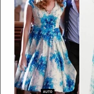 Anthropologie floral Maple summer midi dress.